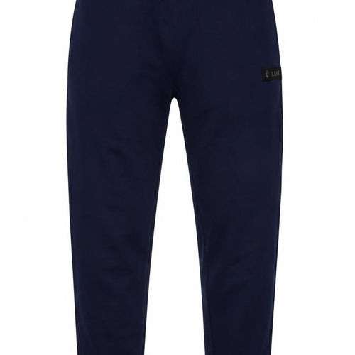 Luke Men's Blue Jogger Trousers Size M Regular Fit Casual Pants
