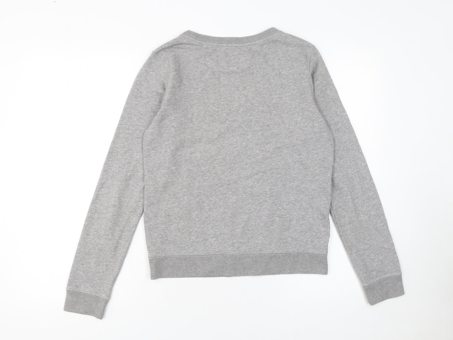 Jack Wills Women Grey UK 8 Crew Neck Pullover Sweatshirt