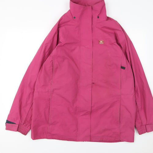 Trespass Women’s Pink Waterproof Parka Jacket Size L