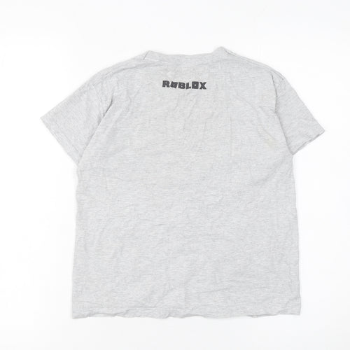 Roblox Boys Grey 9-10 Years Graphic Print Short Sleeve T-Shirt