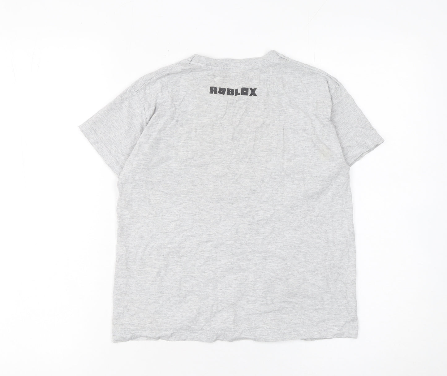 Roblox Boys Grey 9-10 Years Graphic Print Short Sleeve T-Shirt