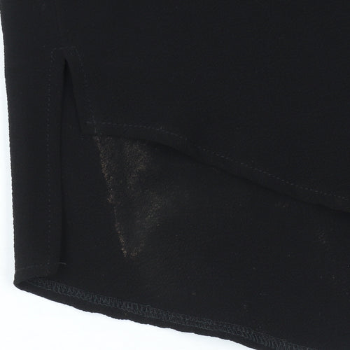 New Look Women Black Shift Dress Size 20 Sleeveless Scoop Neck