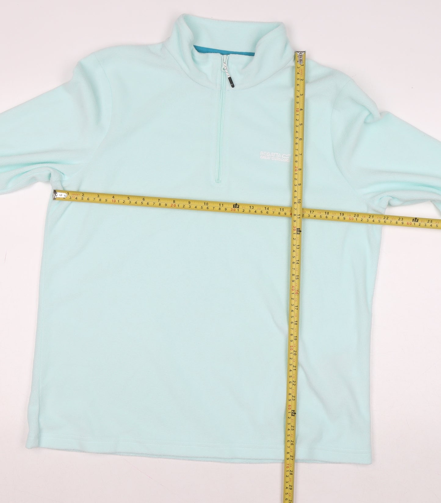 Regatta Women's Blue 1/4 Zip Fleece Sweatshirt UK 18 Polyester Outdoor