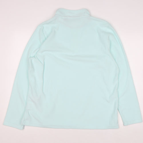 Regatta Women's Blue 1/4 Zip Fleece Sweatshirt UK 18 Polyester Outdoor