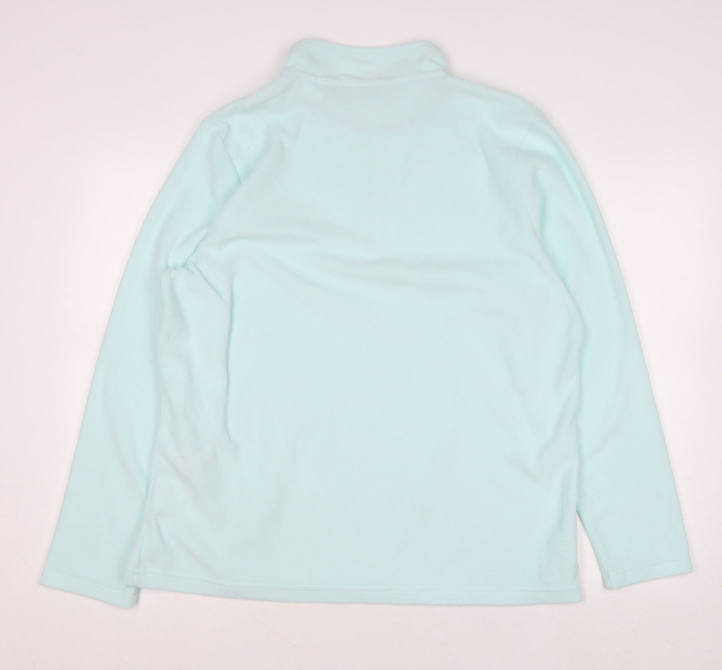 Regatta Women's Blue 1/4 Zip Fleece Sweatshirt UK 18 Polyester Outdoor