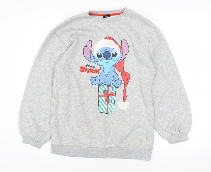Disney at Primark Girls Grey Stitch Christmas Pullover Jumper 11-12 Years