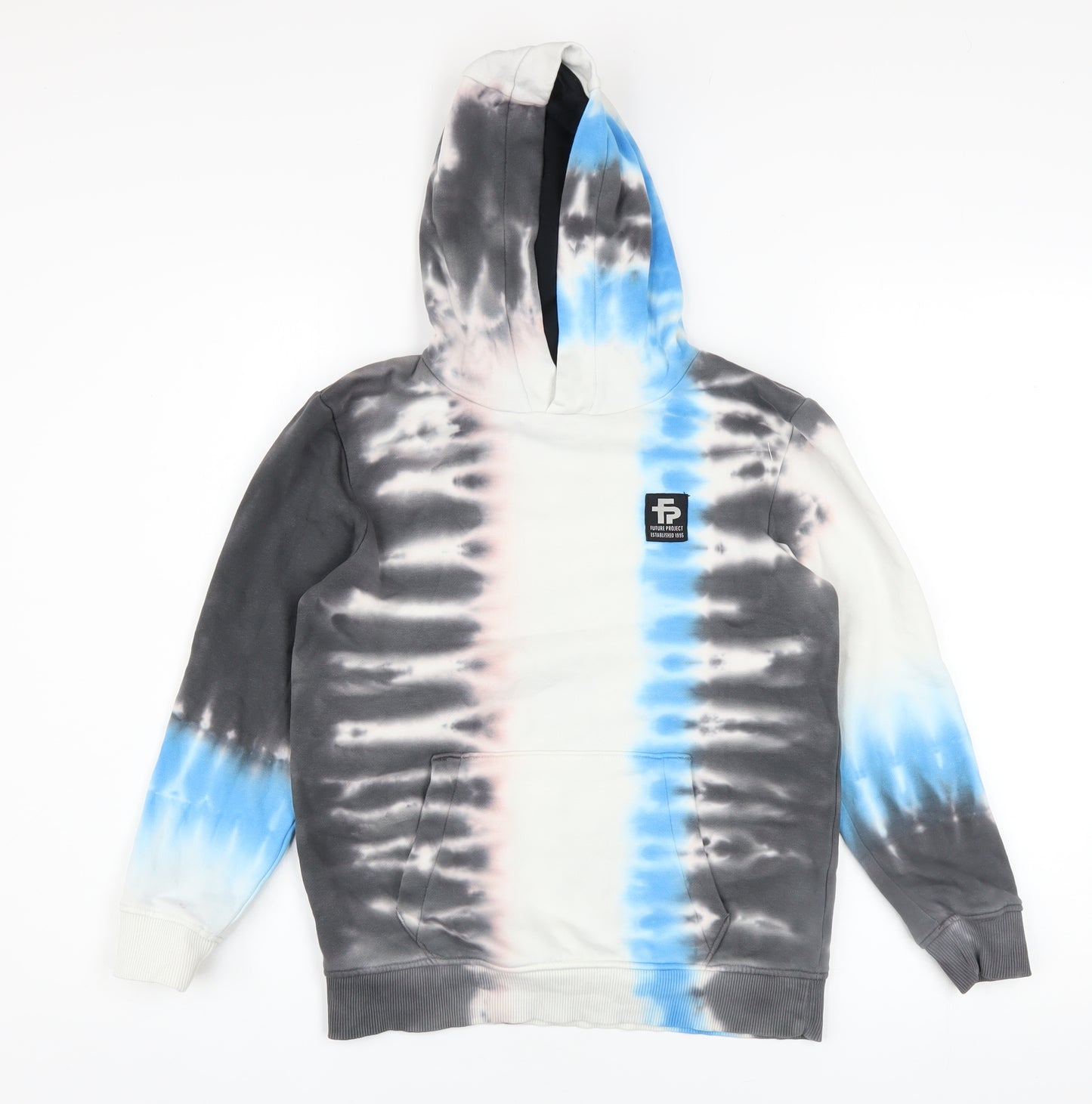 George Boys Multicoloured Tie-Dye Pullover Hoodie 9-10 Years Cotton Blend
