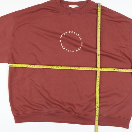 Primark Women’s Brown XL Pullover Sweatshirt with Graphic Print