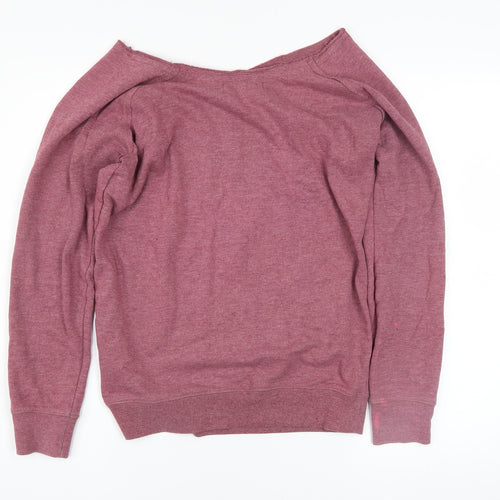 Blonde + Blonde Womens Purple Sweatshirt Size 10 Cotton Blend Bird Print