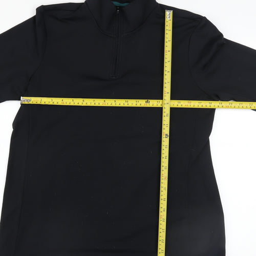 Mountain Warehouse Women Black Size 14 1/4 Zip Activewear Jacket