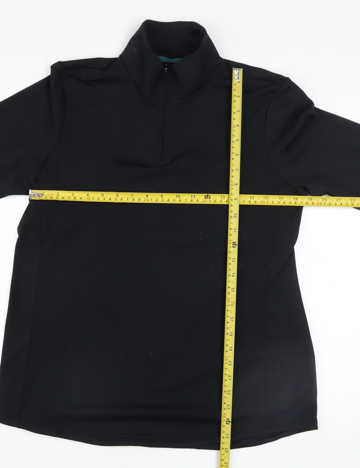 Mountain Warehouse Women Black Size 14 1/4 Zip Activewear Jacket