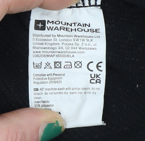 Mountain Warehouse Women Black Size 14 1/4 Zip Activewear Jacket