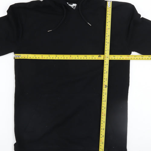 Topman Men’s Black Pullover Hoodie Size S Regular Fit