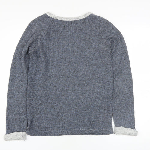 Next Women’s Grey Sequin Polka Dot Knit Jumper Size 6