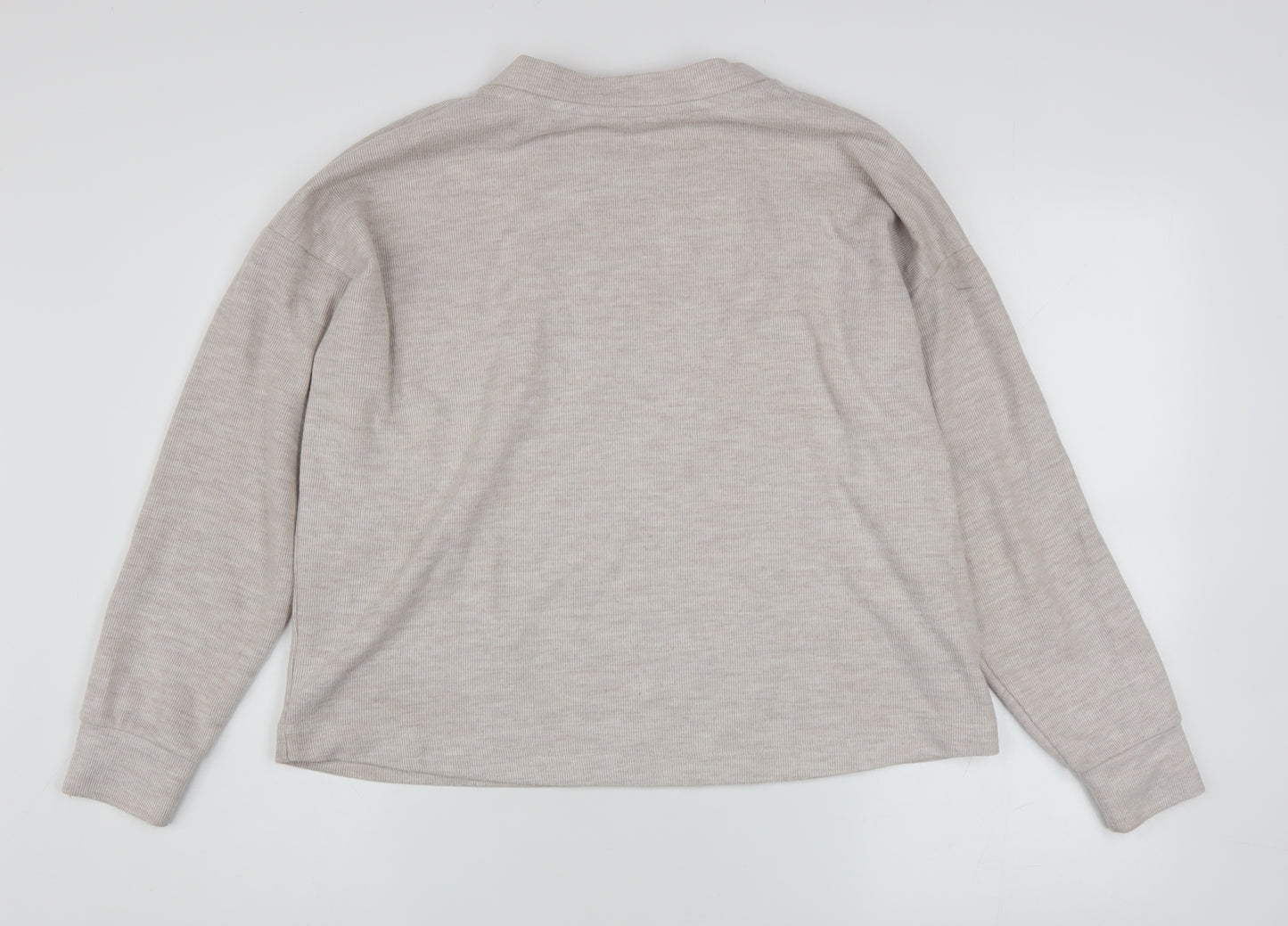 River Island Women’s Beige Relaxed Sweatshirt XS Cotton Blend