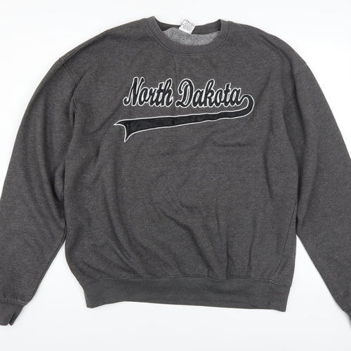 Dimco Apparel Men's Grey 2XL Pullover Crew Neck North Dakota Sweatshirt