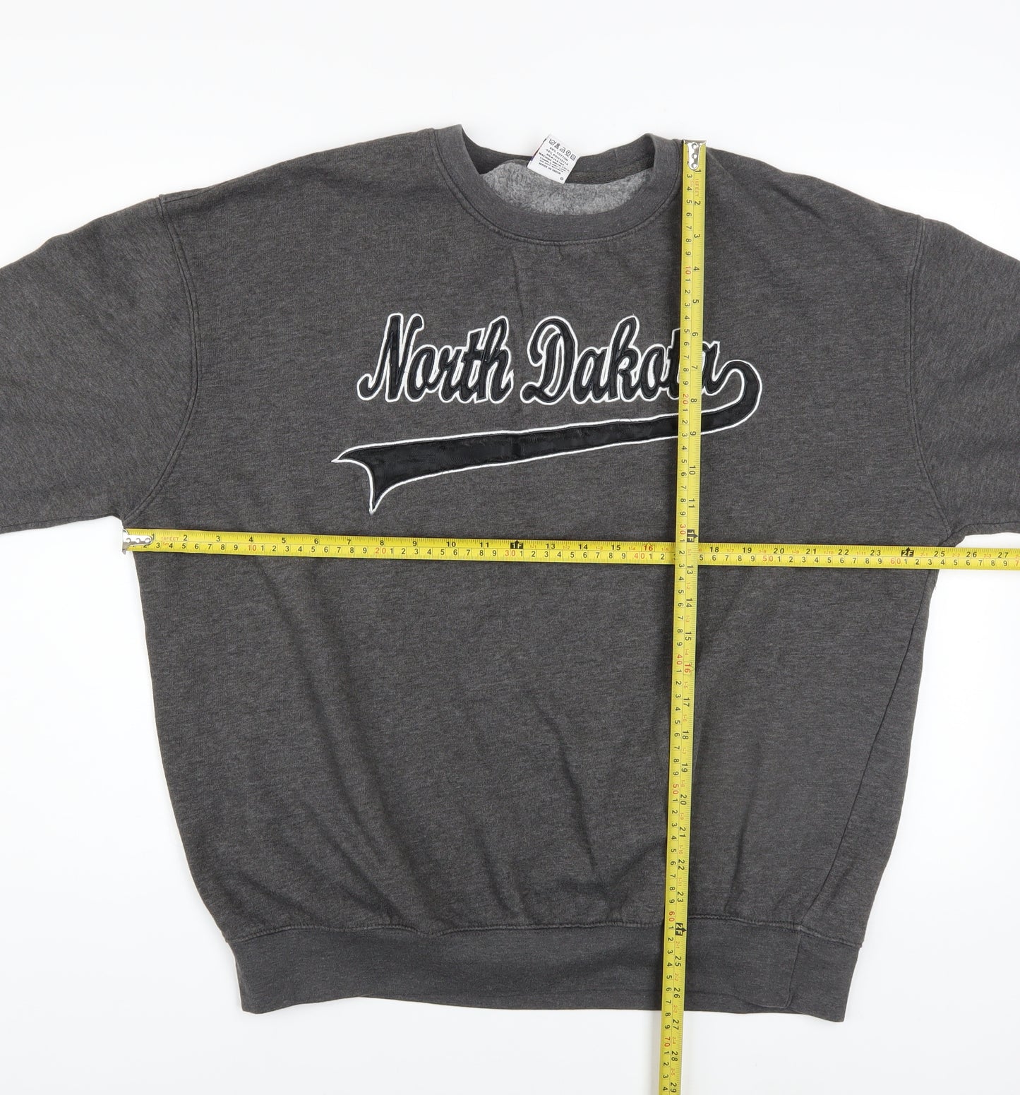 Dimco Apparel Men's Grey 2XL Pullover Crew Neck North Dakota Sweatshirt