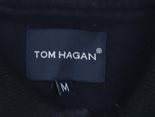 Tom Hagan Men's Blue Collared Henley Sweatshirt Size M