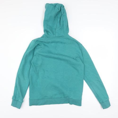 Marks and Spencer Boys Jade Green Pullover Hoodie 12-13 Years Game Over Print