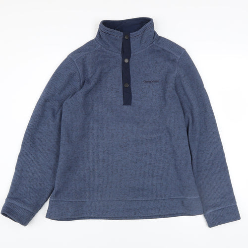 Craghoppers Men's Blue Henley Fleece Sweatshirt Size S