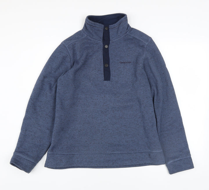 Craghoppers Men's Blue Henley Fleece Sweatshirt Size S