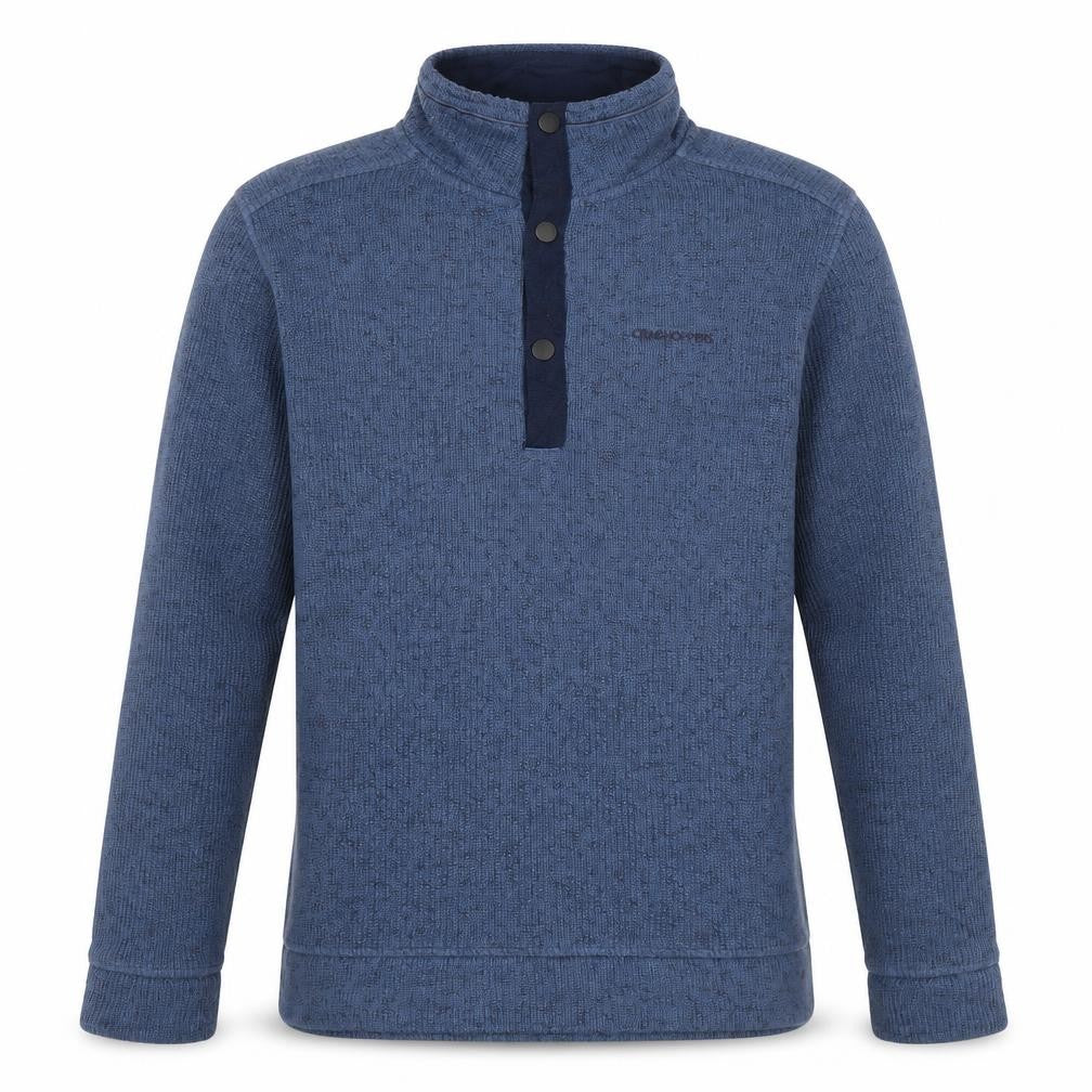 Craghoppers Men's Blue Henley Fleece Sweatshirt Size S