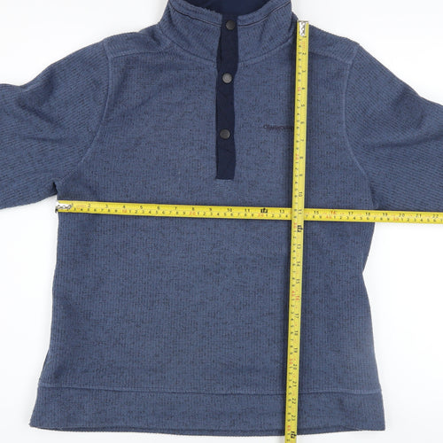 Craghoppers Men's Blue Henley Fleece Sweatshirt Size S