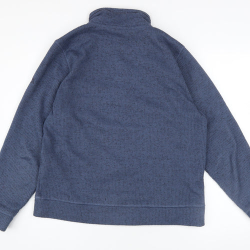 Craghoppers Men's Blue Henley Fleece Sweatshirt Size S