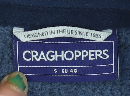 Craghoppers Men's Blue Henley Fleece Sweatshirt Size S