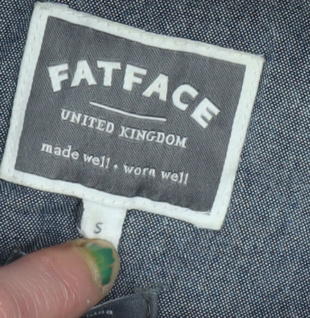 FatFace Men's Red Pullover Hoodie Size S Cotton Blend Logo 88