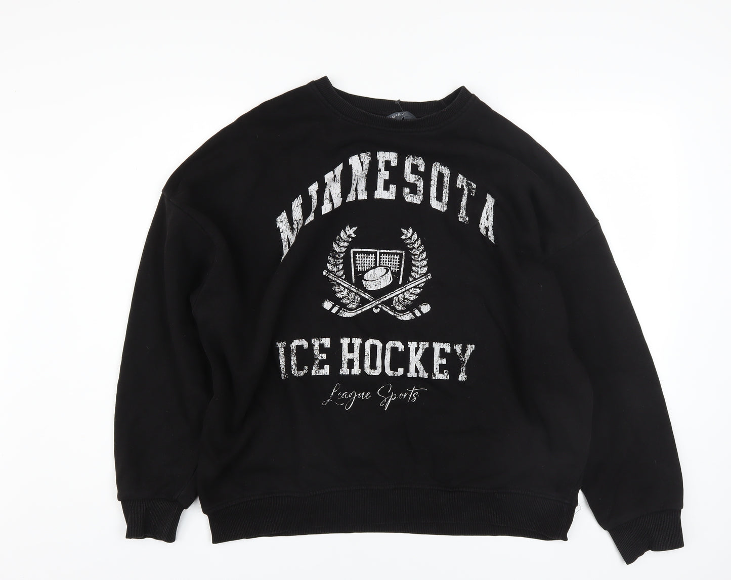 Primark Women's Black Minnesota Ice Hockey Pullover Sweatshirt Size S