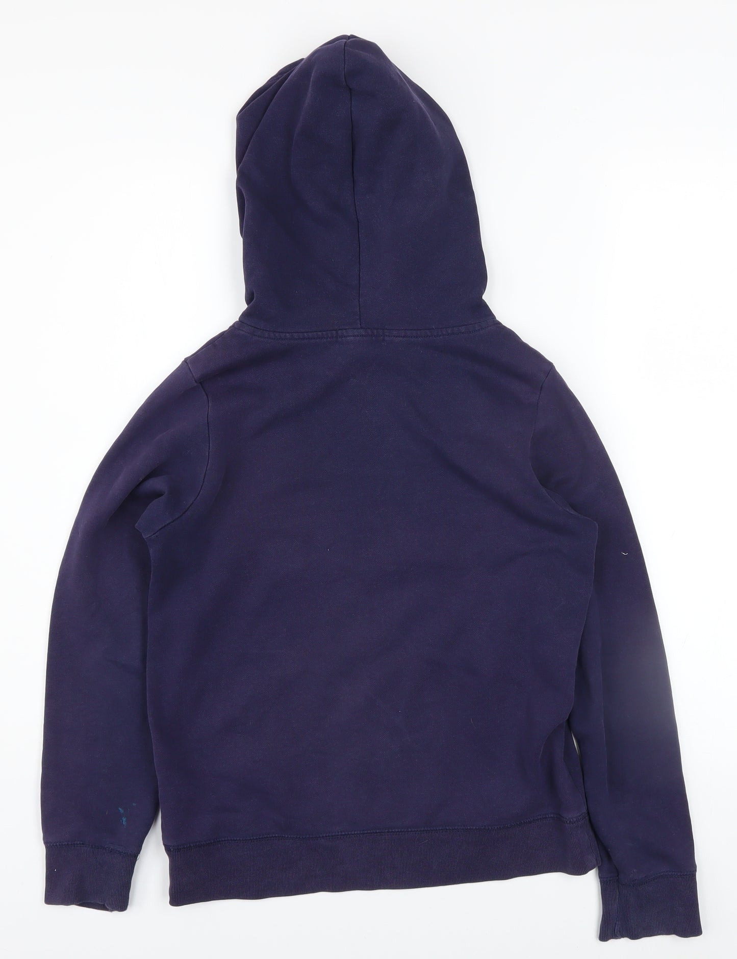 GAP Girls Purple Hoodie 12 Years Pullover Fleece Logo Sweatshirt