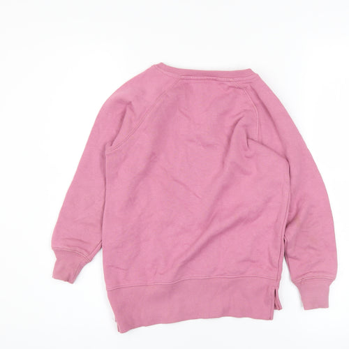 Board Angels Girls Pink Sequin Star Pullover Sweatshirt 7-8 Years