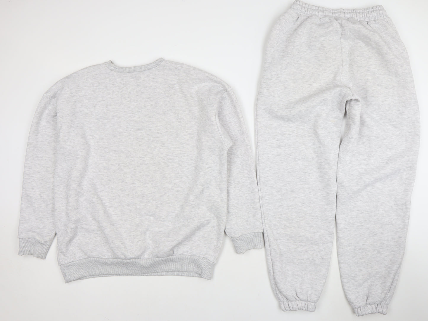 Boohoo Women Grey XS Fleece Tracksuit Set Wardrobe Essentials