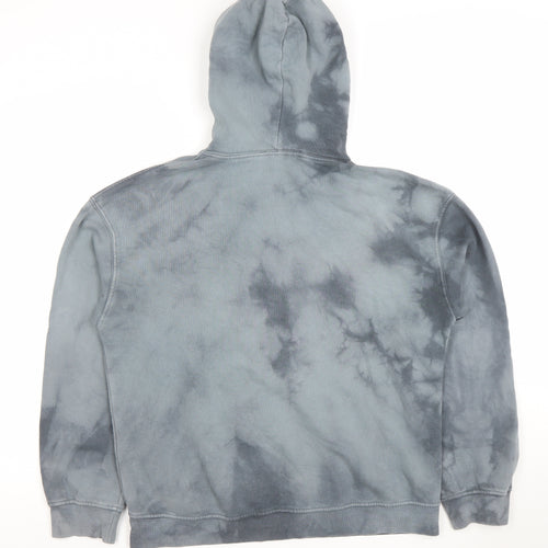 Primark Womens Grey Tie Dye Pullover Hoodie Size S Cotton Blend