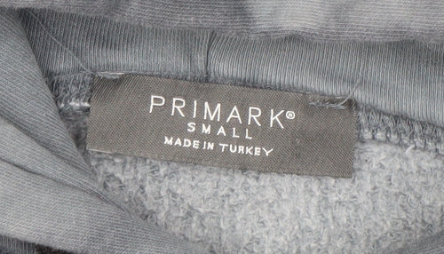 Primark Womens Grey Tie Dye Pullover Hoodie Size S Cotton Blend