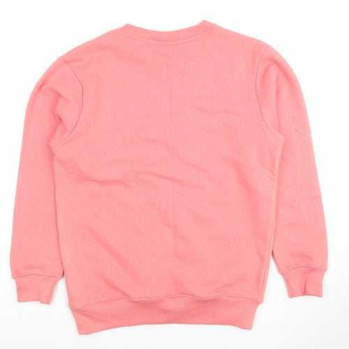 304 Women's Pink Pullover Sweatshirt XS Cotton Blend Casual