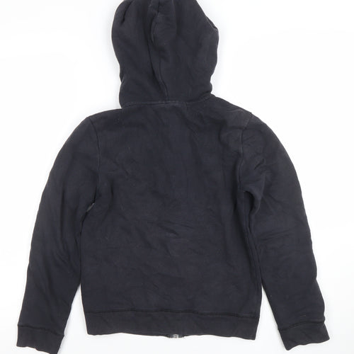 Under Armour Boys Black Full Zip Hoodie YMD Medium Cotton Blend