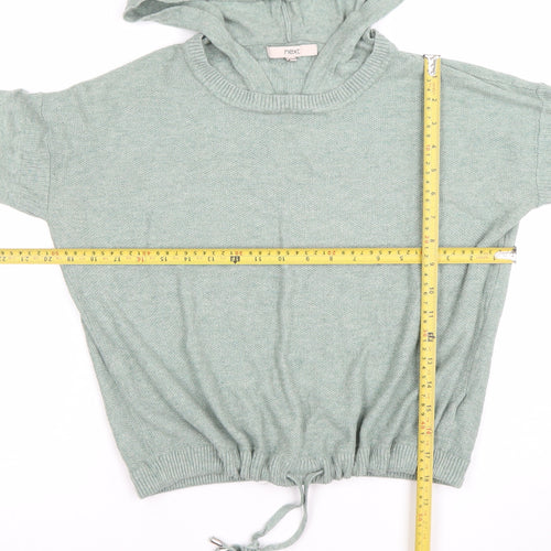 Next Women Green Size 10 Hooded Pullover Jumper