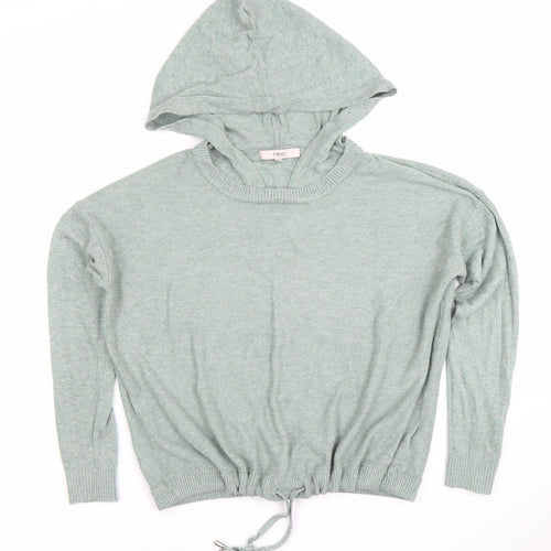 Next Women Green Size 10 Hooded Pullover Jumper