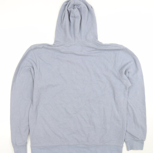 boohooMAN Men's Grey Pullover Hoodie Size L Cotton Knit