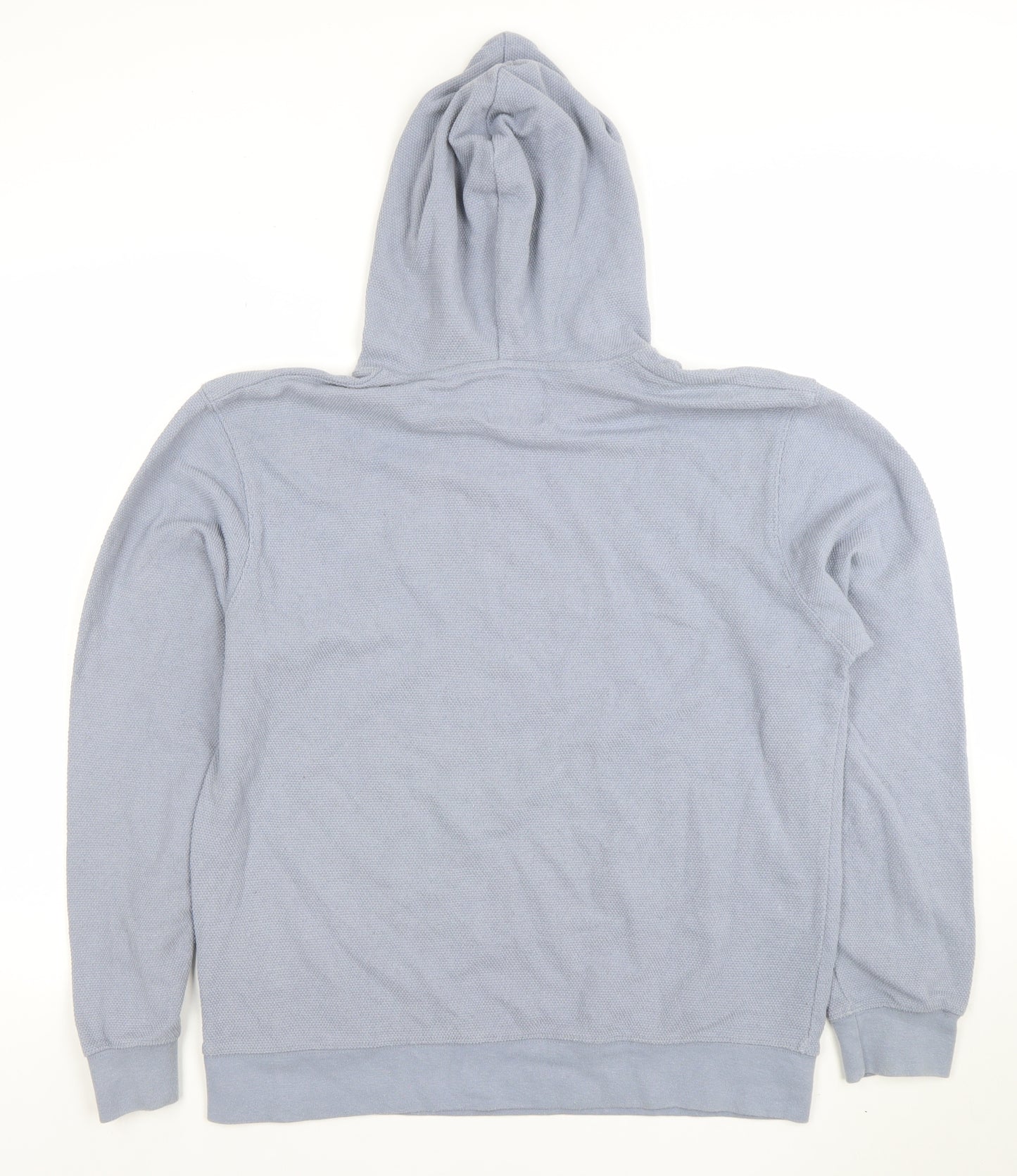 boohooMAN Men's Grey Pullover Hoodie Size L Cotton Knit
