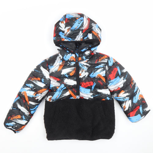 Mountain Warehouse Boys Multicoloured 5-6 Years Hooded Puffer Jacket