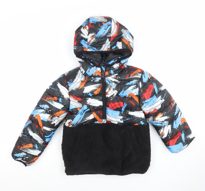 Mountain Warehouse Boys Multicoloured 5-6 Years Hooded Puffer Jacket