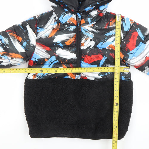 Mountain Warehouse Boys Multicoloured 5-6 Years Hooded Puffer Jacket