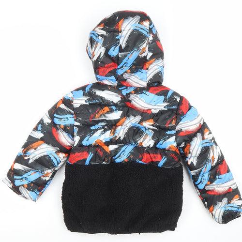 Mountain Warehouse Boys Multicoloured 5-6 Years Hooded Puffer Jacket