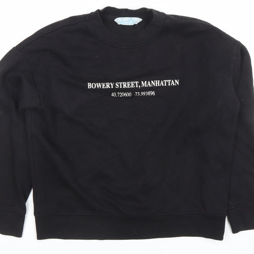 Primark Women's Black XS Bowery Street Manhattan Pullover Sweatshirt