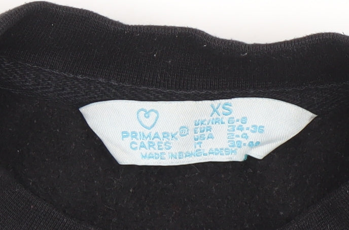Primark Women's Black XS Bowery Street Manhattan Pullover Sweatshirt