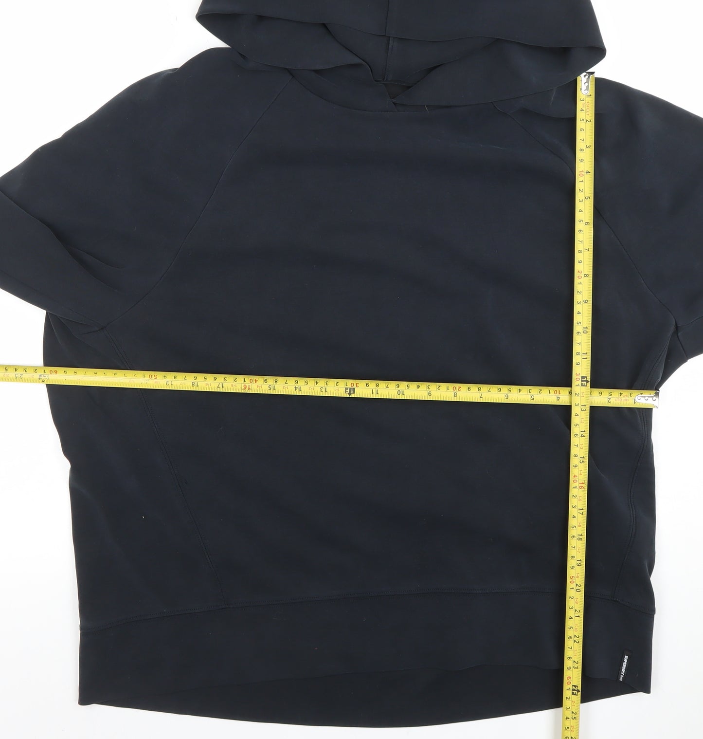 Superdry Women's Black Size 12 Pullover Hoodie Sweatshirt
