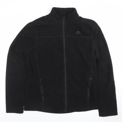 Decathlon Quechua Women's Black Fleece Full Zip Jacket Size M